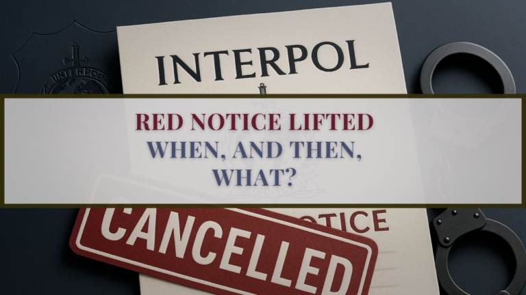 Red Notice lifted