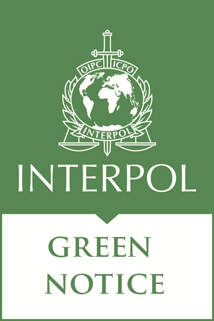 Interpol Green Notice