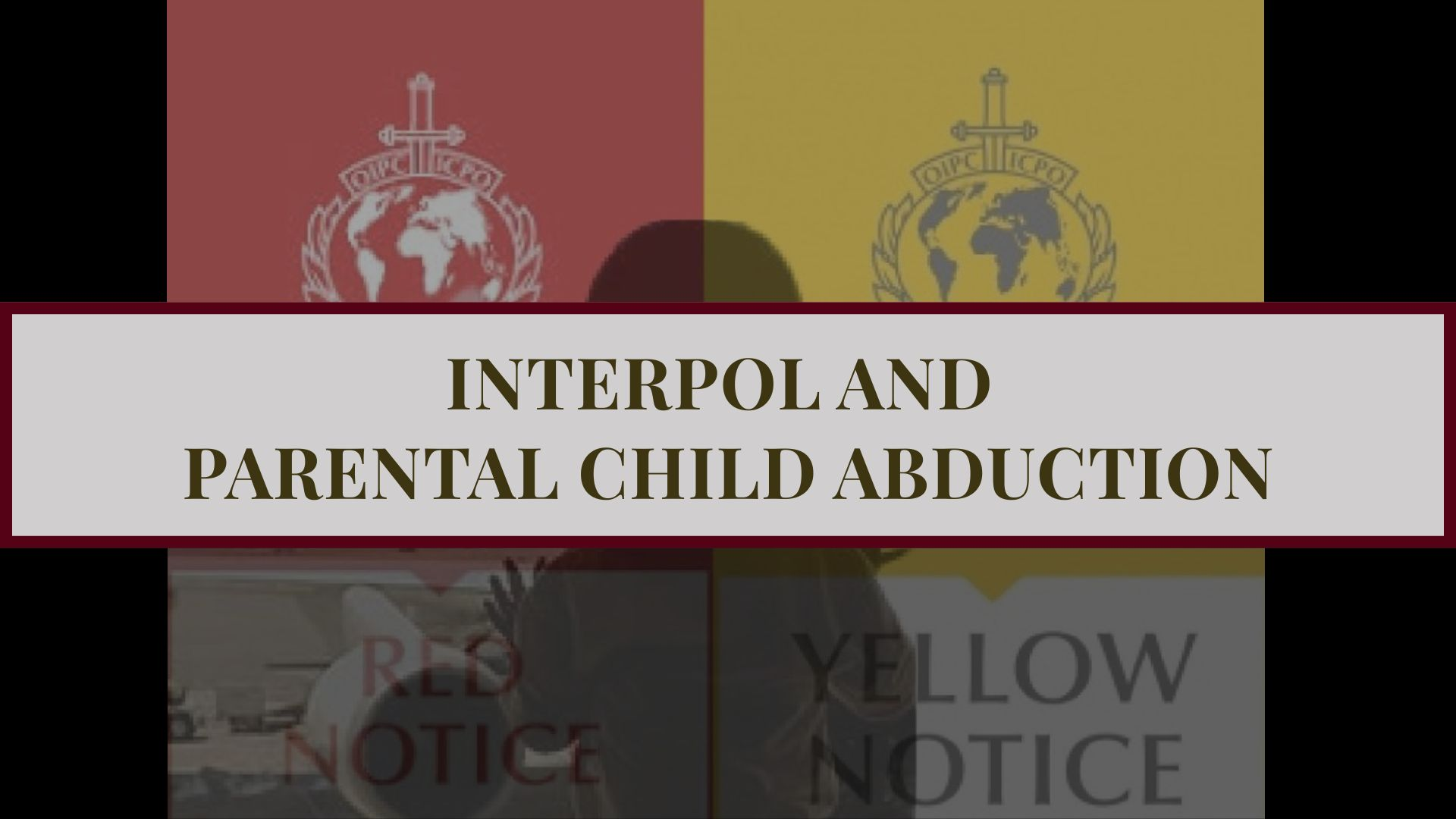 “Header image showing INTERPOL Red Notice and Yellow Notice symbols with the title ‘INTERPOL and Parental Child Abduction